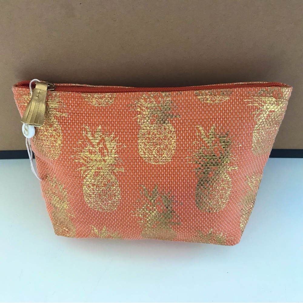✴️Shiraleah Chicago Valentina Zip Pouch in Pineapple Print, NWOT